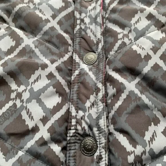 FOX Riders Company Reversible Puffer Vest Pink Plaid Women’s Medium - Picture 4 of 10